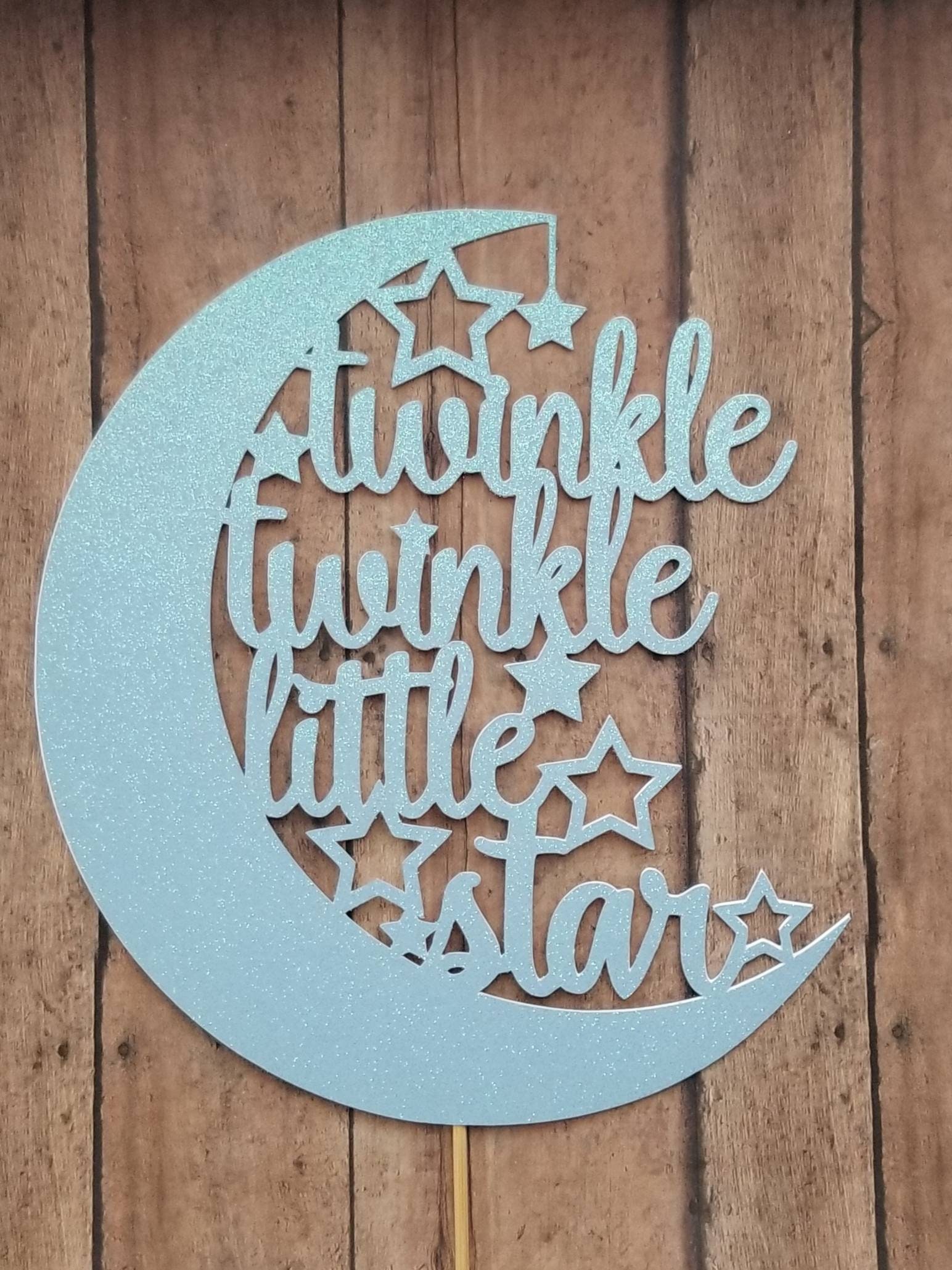 Cake Topper TWINKLE TWINKLE LITTLE Star | Baby Shower | Gender Reveal ...
