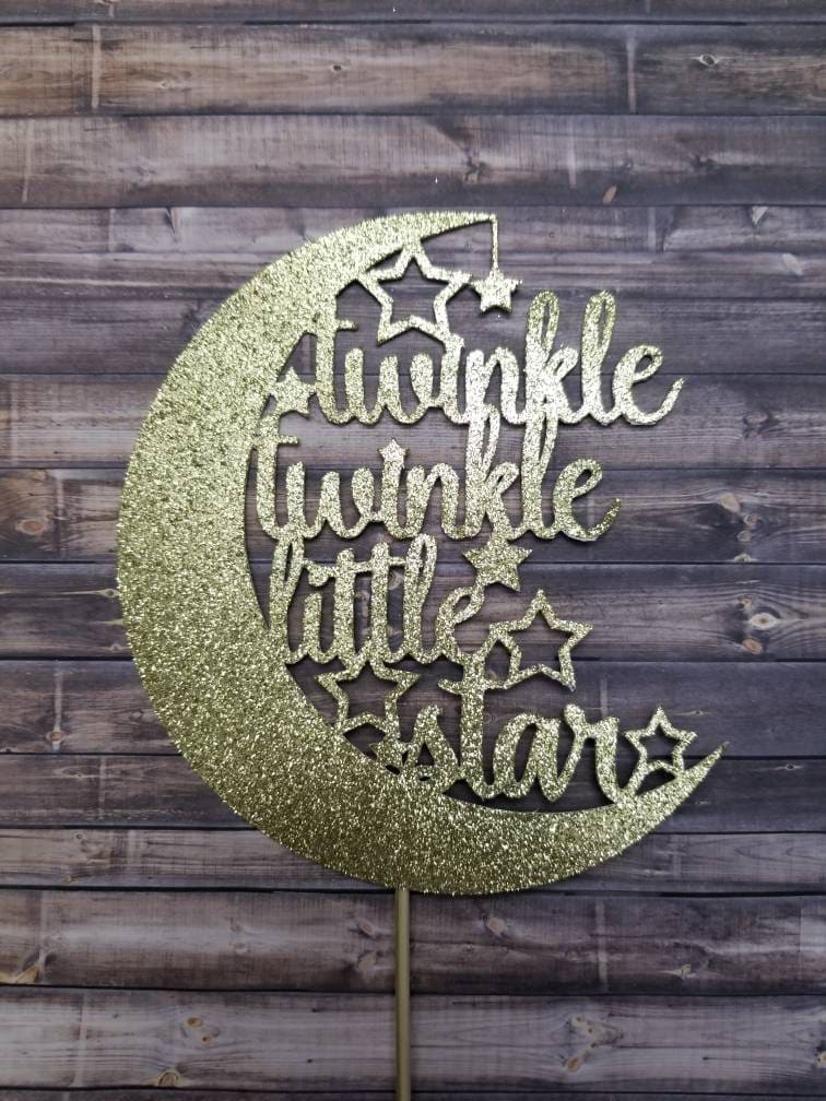 Cake Topper TWINKLE TWINKLE LITTLE Star | Baby Shower | Gender Reveal ...
