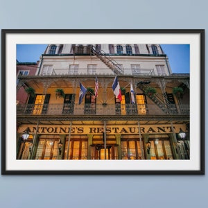 NEW ORLEANS French Quarter | New Orleans Print, Wall Art from New Orleans, Louisiana, Antoine&#39;s Restaurant, Photography Print