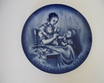 1970 Bareuther  Collectible Mother's Day Plate - Made in Bavaria