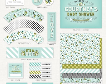 Storybook Baby Shower Decorations – Boy – Printable Party Kit by Squawk Box Studio