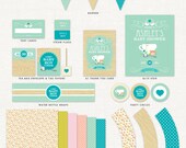 Garden Tea Party Baby Shower Decorations Boy Printable - Etsy