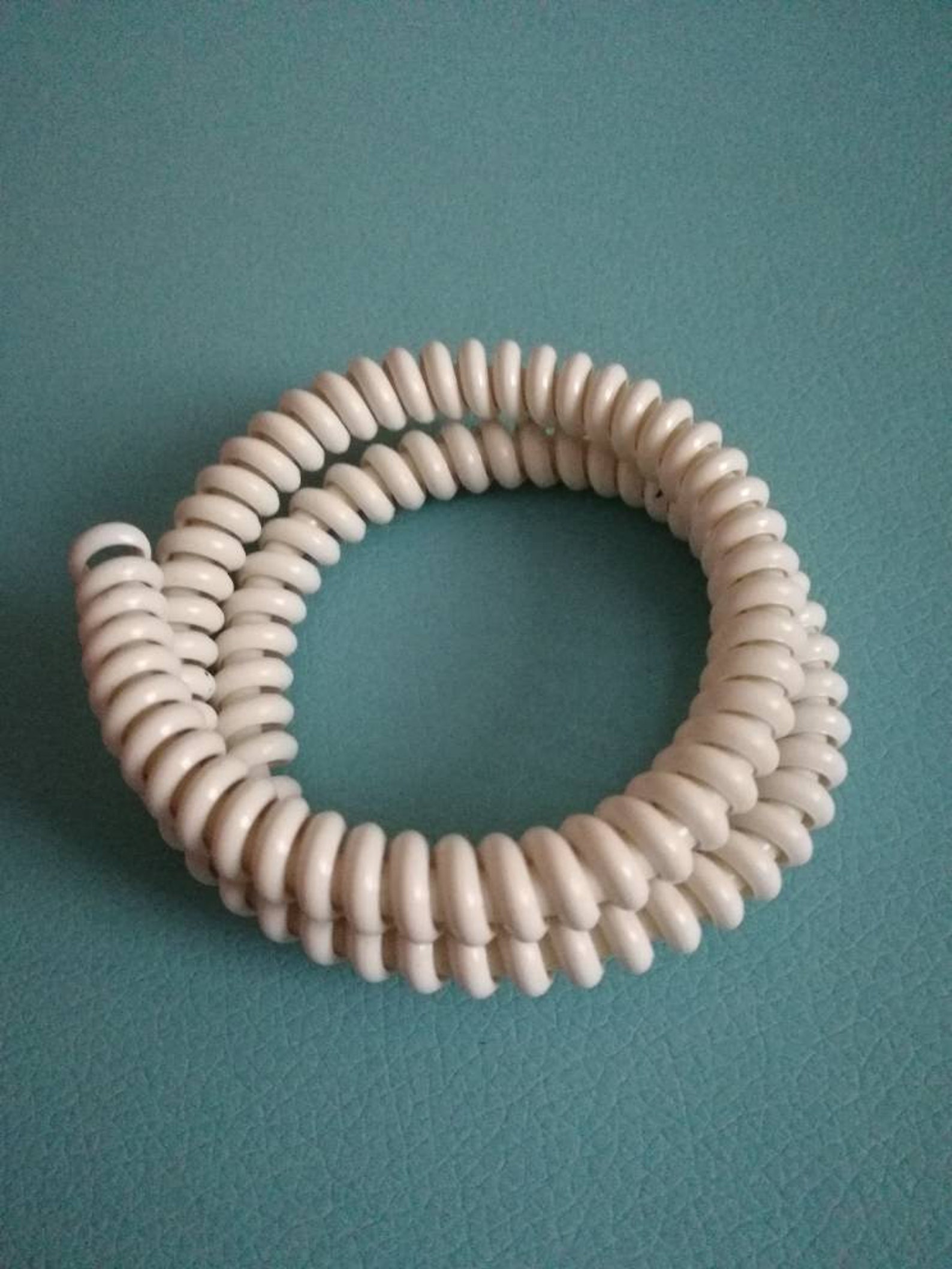 Vintage Kitsch White Telephone Wire Bracelet 1940s 1950s Etsy UK