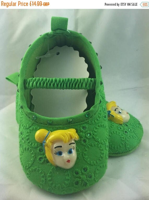 Girl Tinker Bell Crib Shoes | Etsy