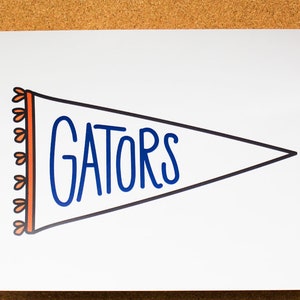 UF Gators University of Florida Pennant Print