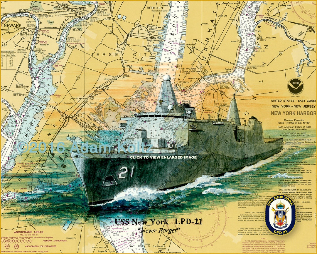 USS New York LPD21 Amphibious Transport Dock Museum Quality Giclée