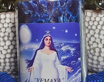 YEMAYA Goddess of the Ocean Mother of All Protector of Children Mermaid Magic Candle