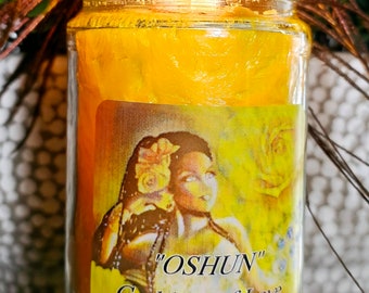 OSHUN Goddess of the River Magic Candle Business Professional Wealth Drawing Beauty and Good Luck