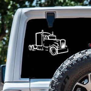 Yeti Decal Semi Truck Decal Sticker For Yeti Trucker Decal Etsy