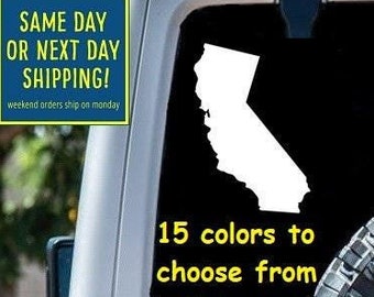 State Of CALIFORNIA STICKER DECAL 10 Sizes Car Window MacBook Laptop Tablet iPad Water Bottle Gift 6 Year Exterior Interior Rated Vinyl