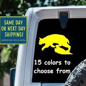BOBCAT STICKER DECAL Car Window Laptop MacBook Tablet iPad Water Bottle Bumper Wall Door 6 Year Exterior Interior Rated Grade vinyl