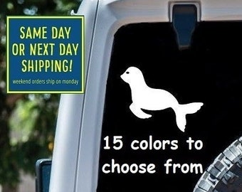 Baby SEAL STICKER DECAL Car Window MacBook Laptop Tablet iPad Water Bottle Wall Door 6 Year exterior interior rated Grade vinyl