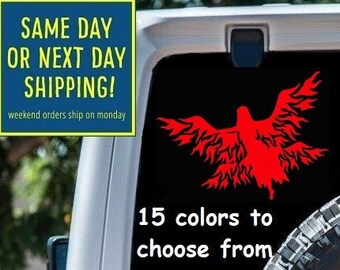 ANGEL FIRE FAIRY Sticker Decal Car Window MacBook iPad Laptop Water Bottle Tablet Wall 6 Year Rated Exterior Indoor Vinyl