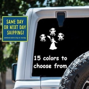 WICKED WITCH Flying MONKEYS Sticker Decal Wizard of Oz Car Window MacBook iPad Laptop Water Bottle Tablet 6 Year Rated Exterior Vinyl