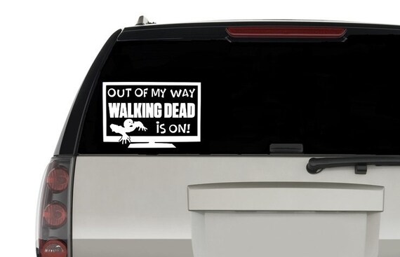 Zombie The Walking Fight The Dead Fear Living Decal Vinyl Truck Car Sticker