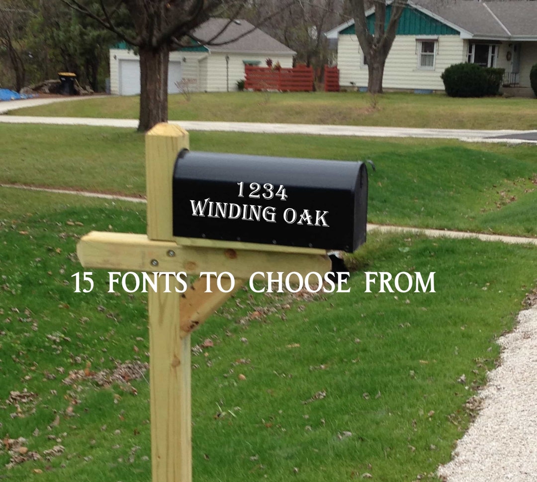 Custom 2 Sides Mailbox Stickers Decals Mailbox Decals Custom Mailbox