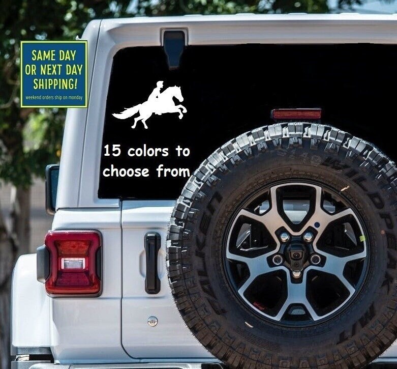 MALE Man Boy HORSEBACK Sticker Decal Car Window MacBook iPad Laptop ...