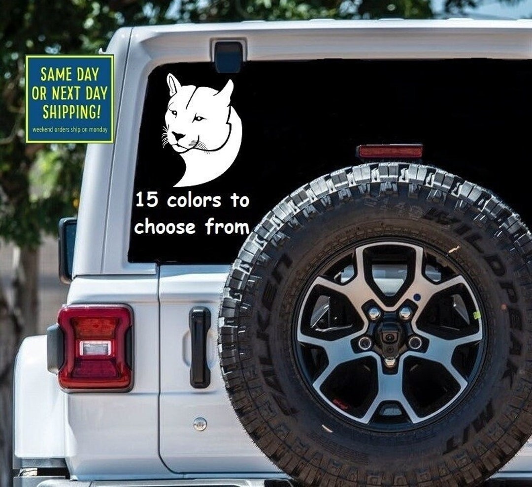 PANTHER FACE STICKER Decal Panther Face Car Window Sticker - Etsy