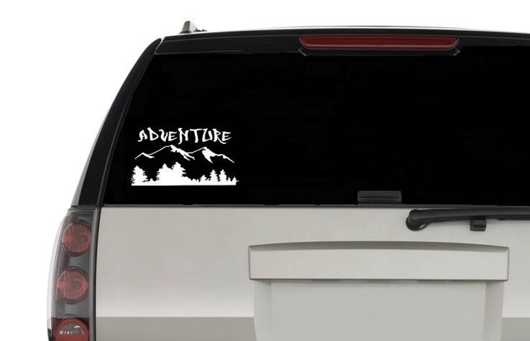 ADVENTURE MOUNTAINS WANDER Sticker Decal Car Window MacBook Laptop ...