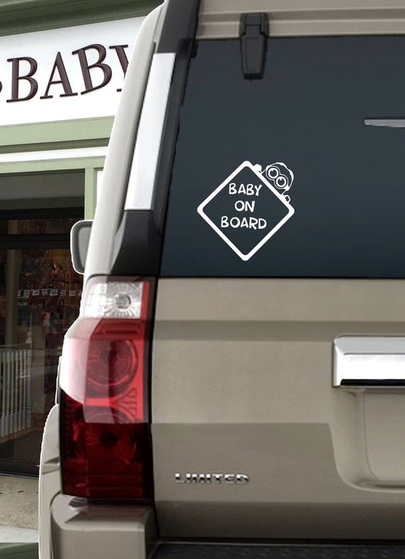 Cute Baby On Board Sticker Car Van Truck Window Bumper Door Safety Sign Decal