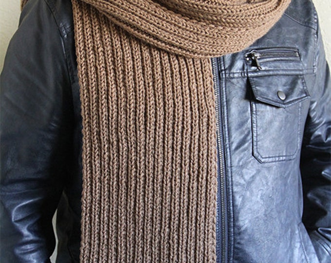Extra Long Mens Scarf. Made to Order. Hand Knitted Winter Etsy
