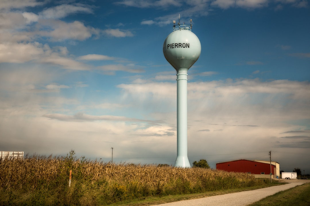 Water Tower, Pierron, Illinois Etsy