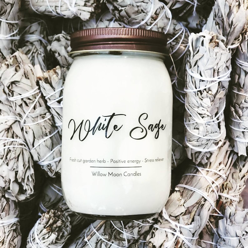 White Sage soy cleansing candles sage scented candle Etsy