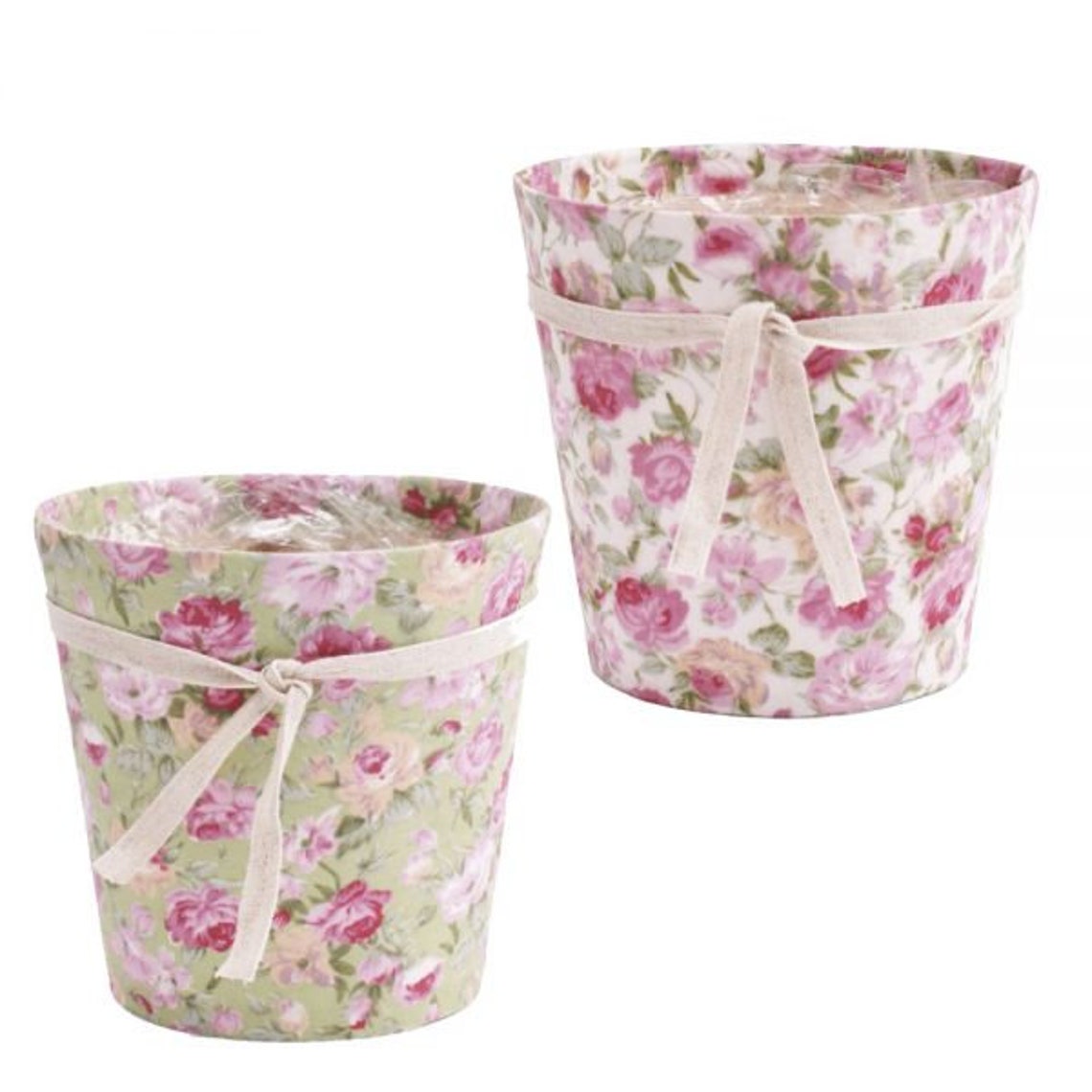 2 x pink Cottage Garden plant Pots Etsy