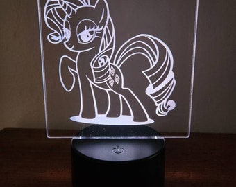 Lampada a LED Pony personalizzata / luce notturna