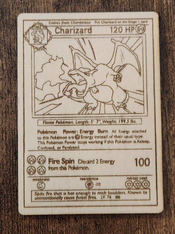 charizard pokemon card black and white Charizard Card main image 1