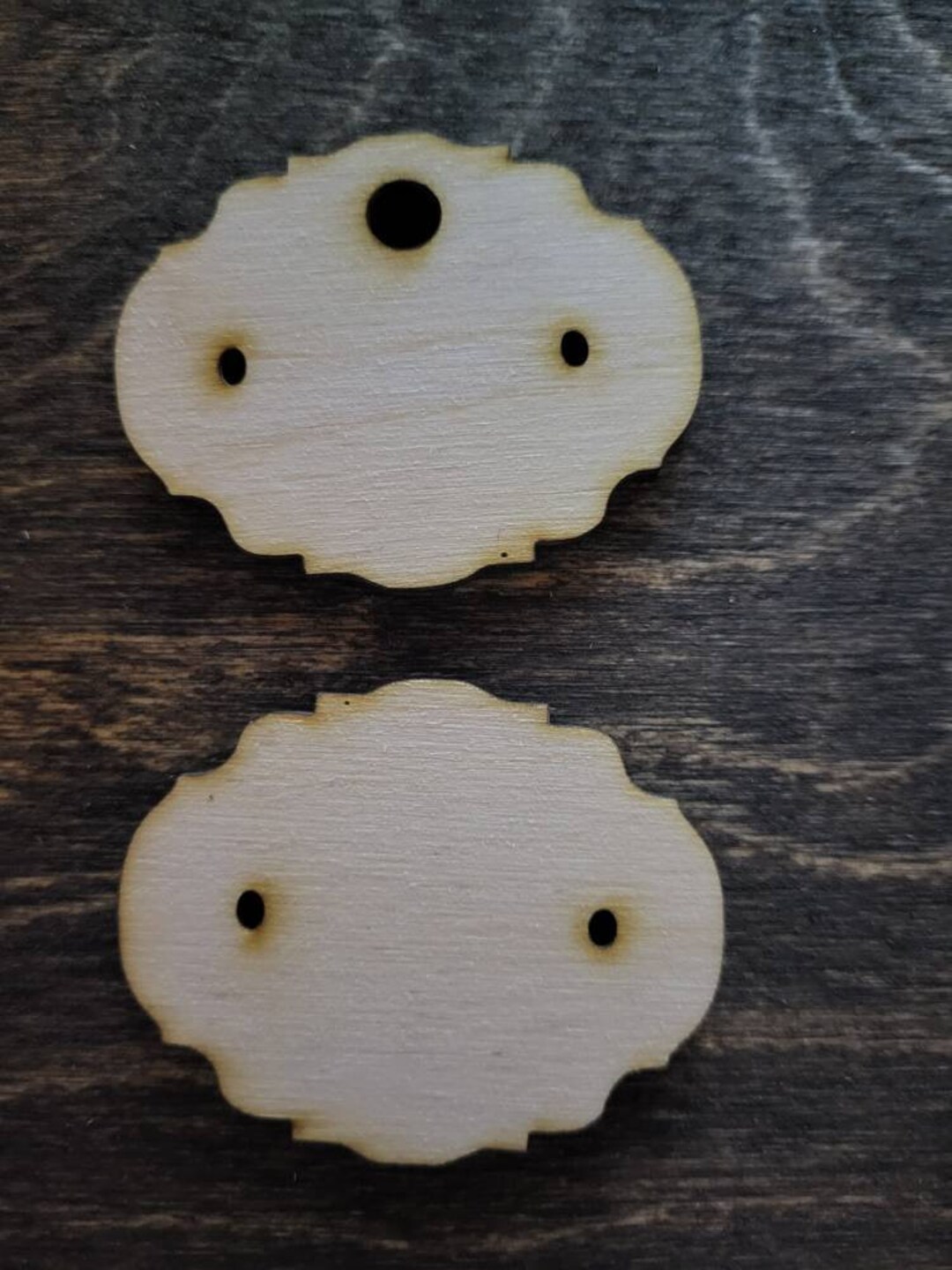 2x1.75 Inchwholesale Packs of Rustic Wood Earring Cards.3mm Thick