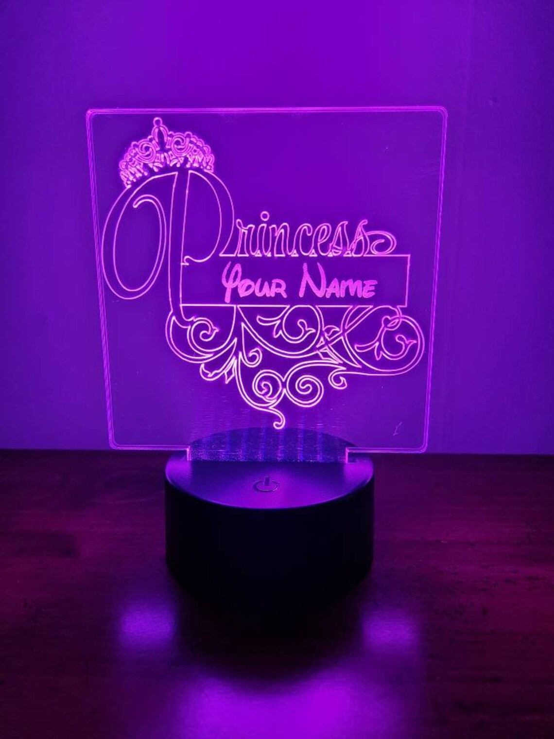 Personalized Princess LED Lamp - Etsy