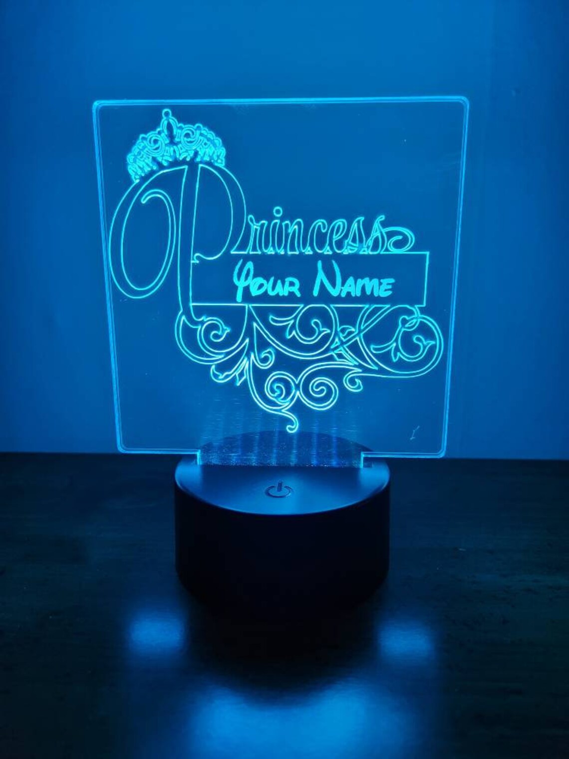 Personalized Princess LED Lamp - Etsy