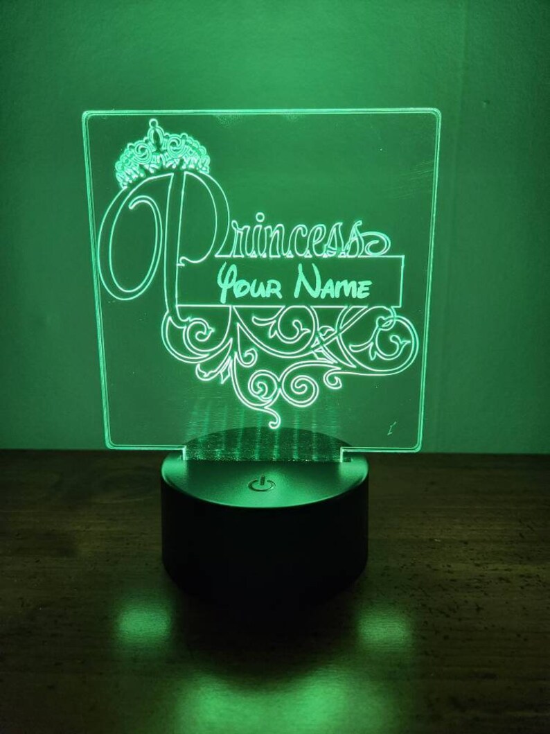 Personalized Princess LED Lamp - Etsy
