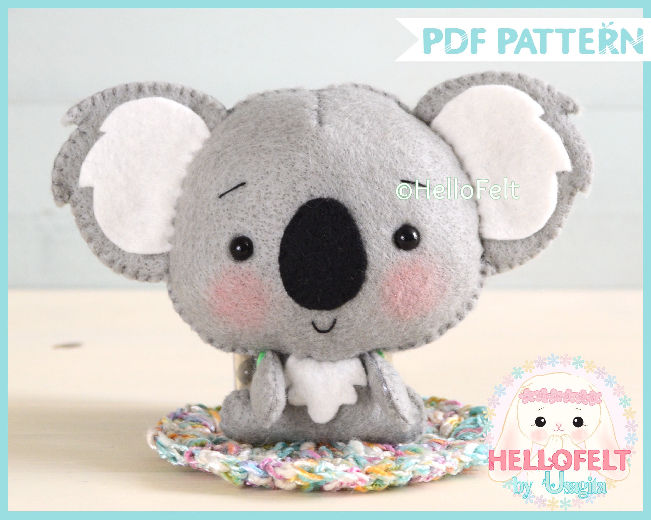 Koala PDF sewing patternDIYKoala bear toy patternAustralian Etsy