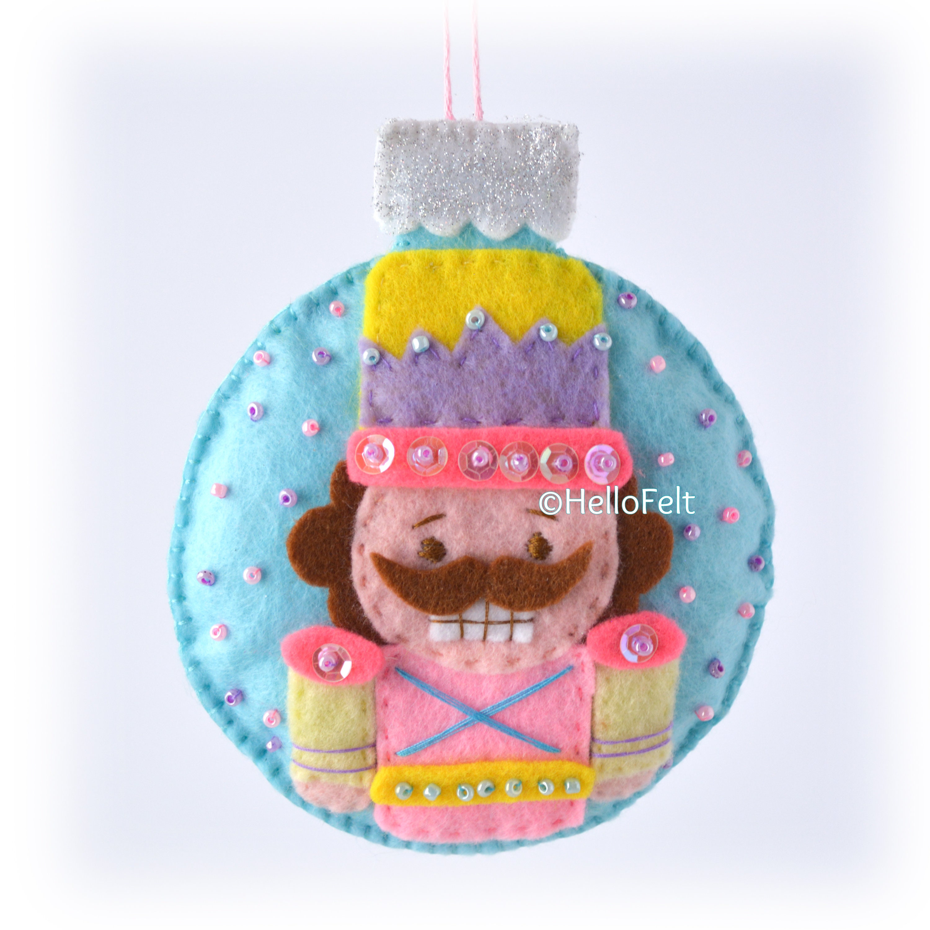 PDF PATTERN the Nutcracker. Felt Christmas Ornaments Pattern. Etsy
