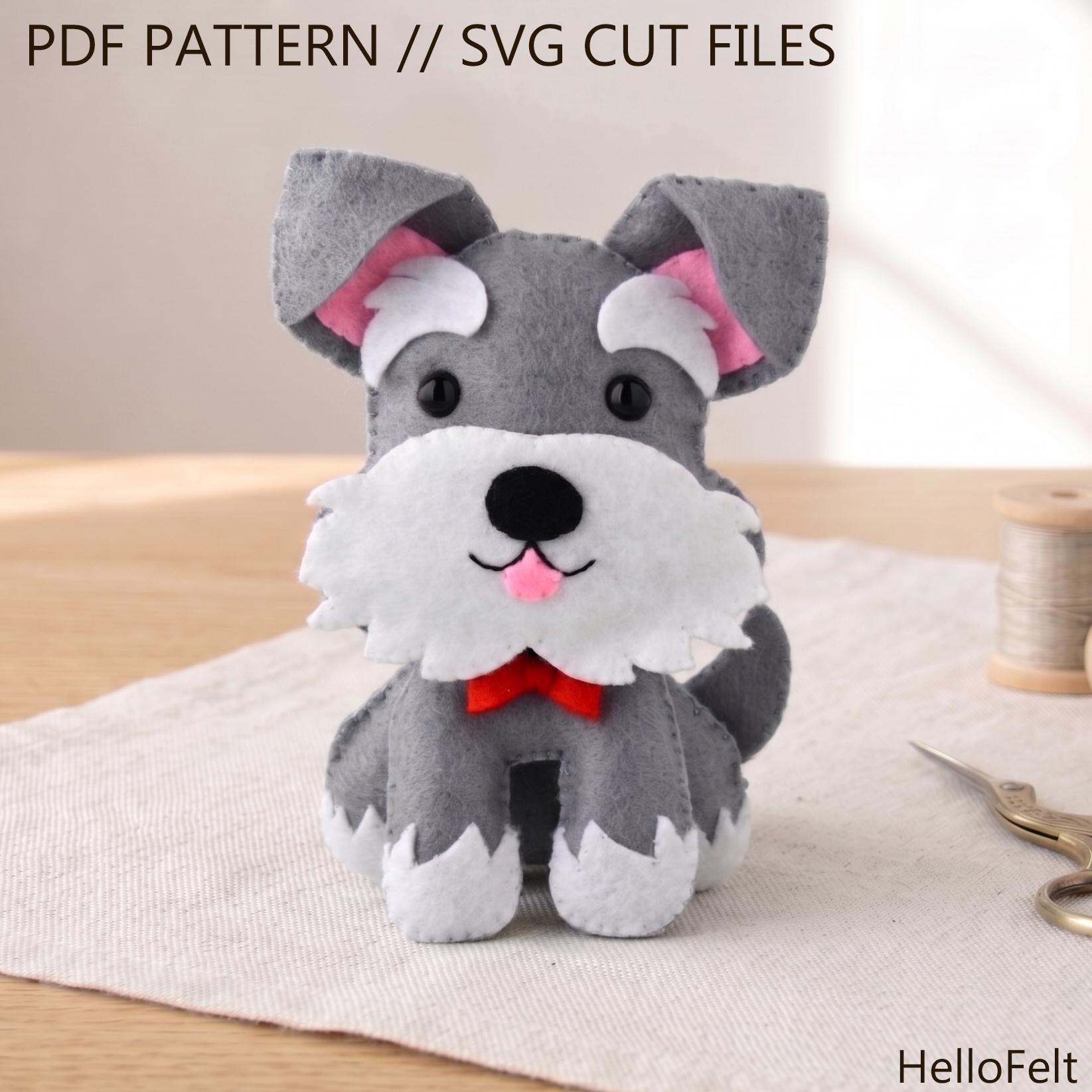 Felted Mini Schnauzer - Etsy Singapore