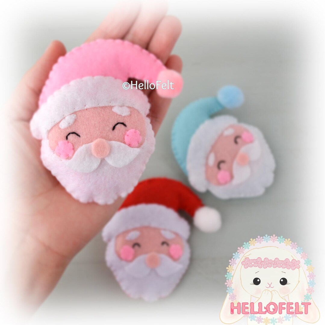 Conjunto de decoración de árbol de Navidad de fieltro 3D, Papá Noel decorativo, muñeco de nieve, adornos de Navidad DIY, regalo de Año Nuevo para niños 2022 - AliExprs 15