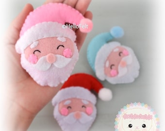 PDF PATTERN & SVG: Felt Small Tree Ornaments.  Felt Christmas Ornaments pattern.