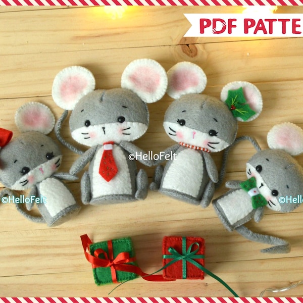 Felt Mouse Ornament - Etsy