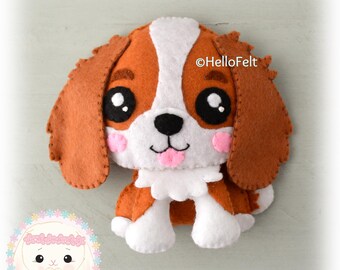 PDF および SVG パターン: キャバリア キング チャールズ スパニエルの