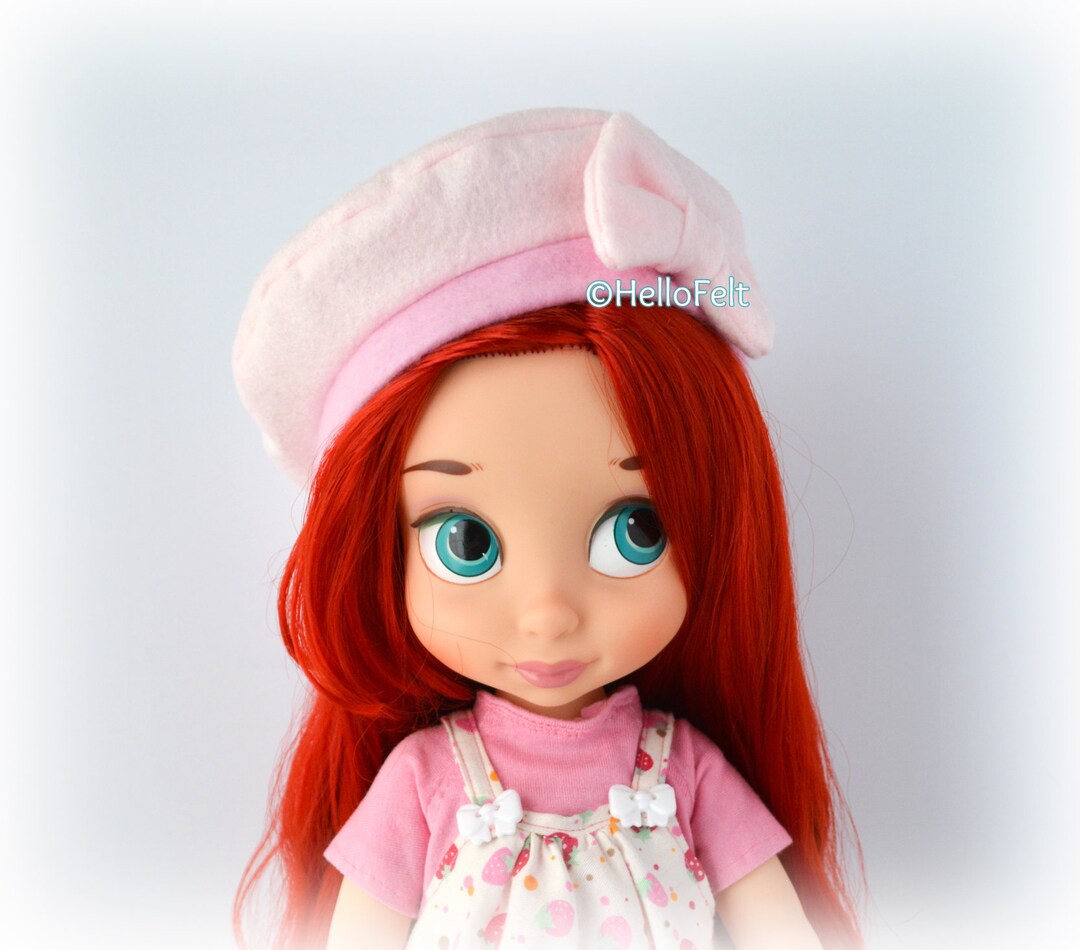 ORFOFE Béret Miniature en Coton et Laine 10 Cm pour Poupée et Peluche, Accessoire Créatif Polyvalent, Chapeau Feutre Noir pour Loisirs Créatifs, Fêtes D'Anniversaire, Décoration Poupée