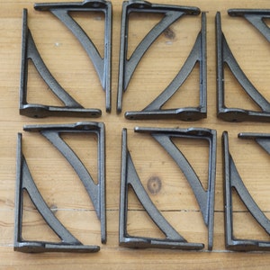 12 Cast Iron Brackets, Shelf Brackets, Bracket, Brackets, 4 1/2" X 3"