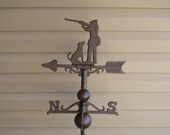 Cast Iron Dog And Hunter Weathervane Weather Vane