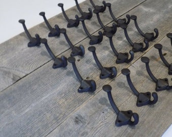 10PCS Black Coat Hooks Iron Hat Hook Rack Hall Restoration Wall Vintage Style
