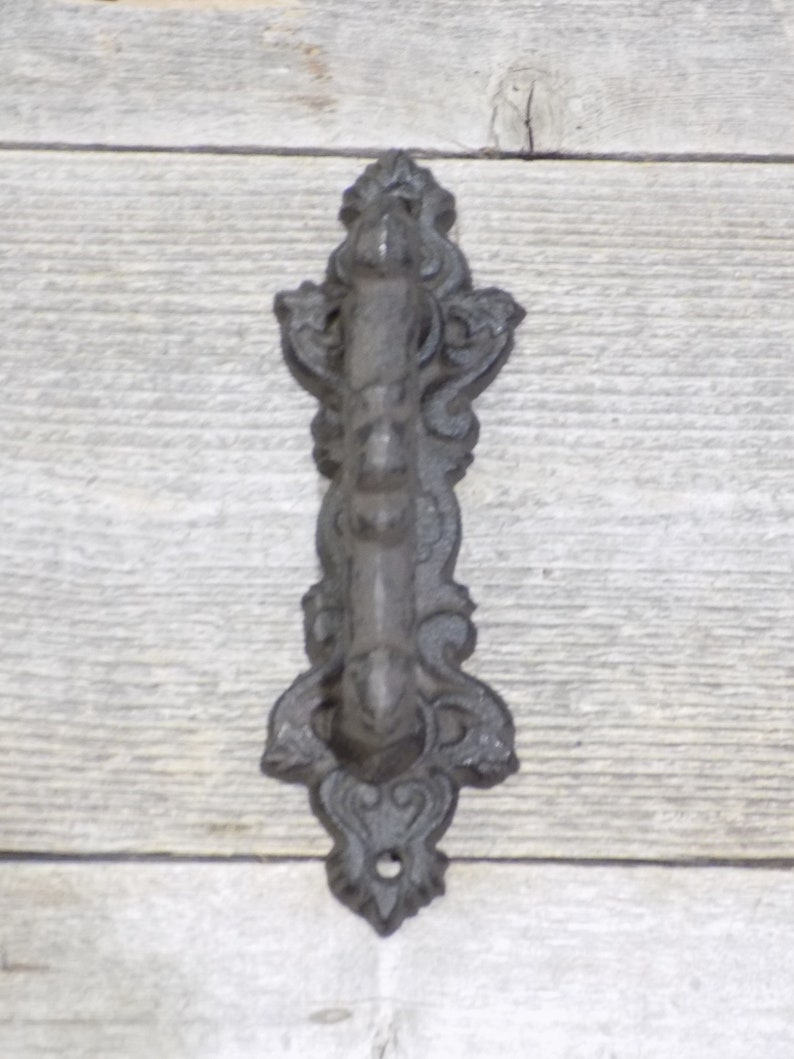 Cast Iron Antique Style Rustic Barn Gate Pull Shed Door Handles Set of 4 New