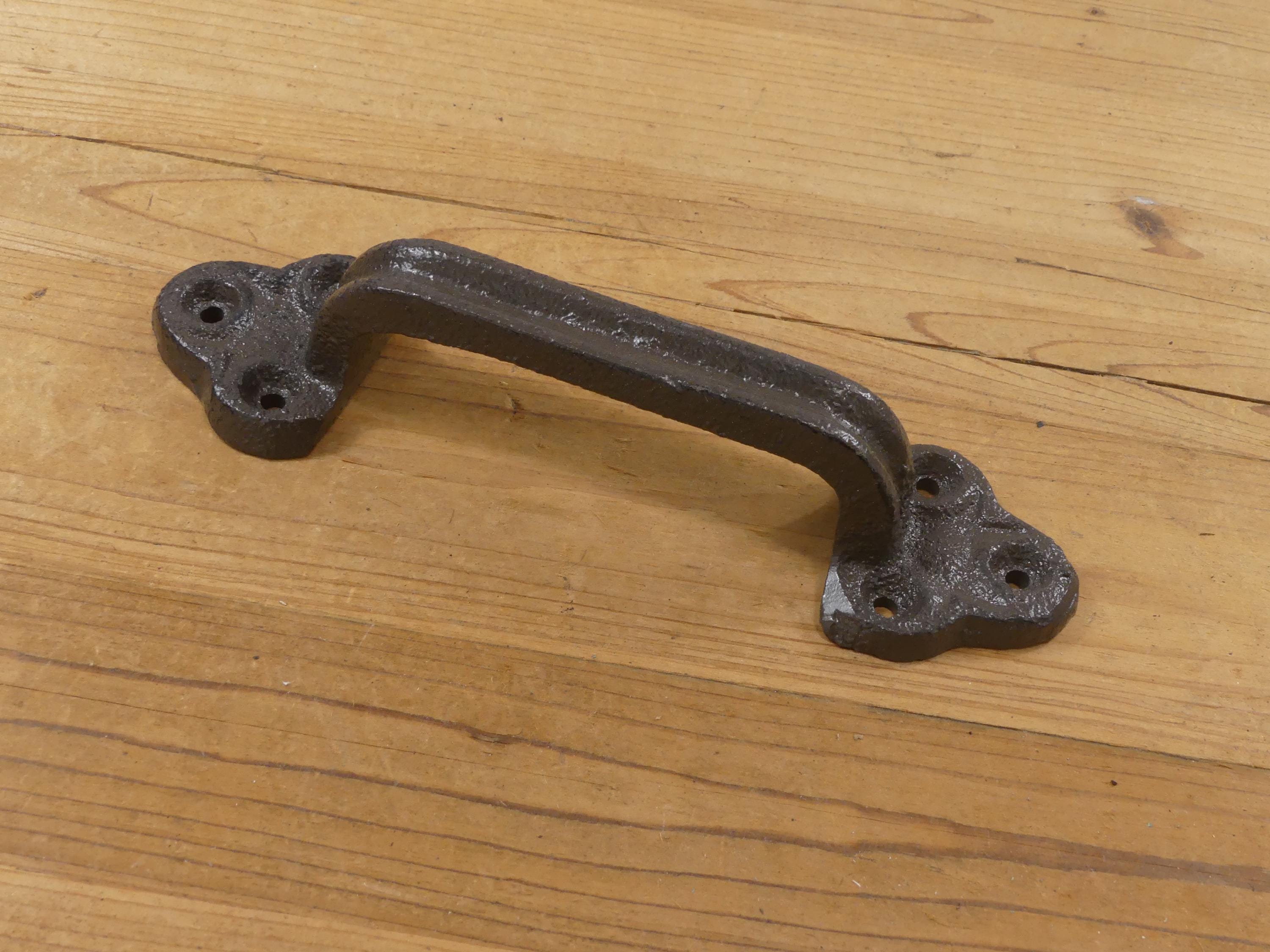 Primitive Rustic Cast Iron Sliding Barn Door Pull Gate Handle Antique Hardware Primitive Rustic Cast Iron Sliding Barn Door Pull Gate Handle Antique Hardware