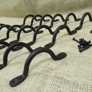 20 FORGED IRON Drawer Bin Pulls 4 1/8" Long Cabinet Handles Kitchen Bath