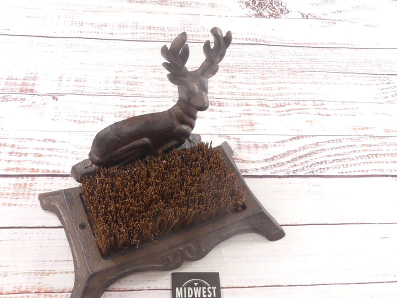 Midwest Craft House Cast Iron Deer Boot Scraper - Thumbnail 2