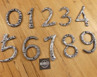 Cast Iron Numbers, Single Numbers, House Numbers, Craft Numbers, Large, Number, PICK #'S FROM 0-9 - By Midwest Craft House